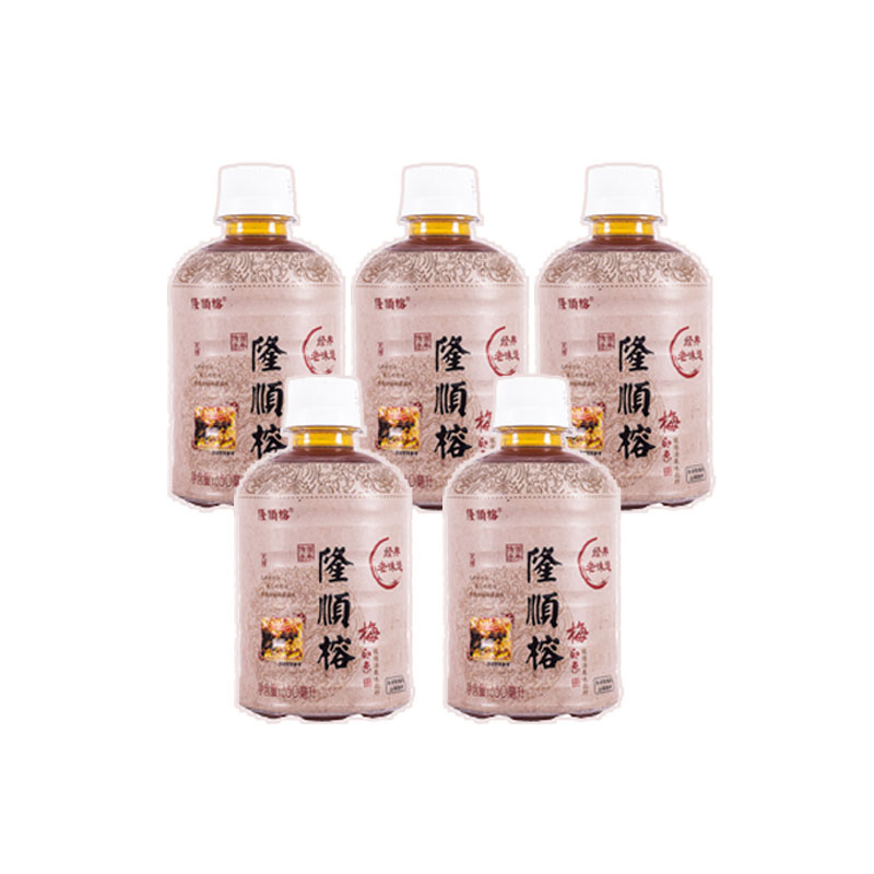 Longshun Rong sour plum soup sugar-free beverage plum impression plum flavor 5 bottles of combination sugar-free low calorie beverage