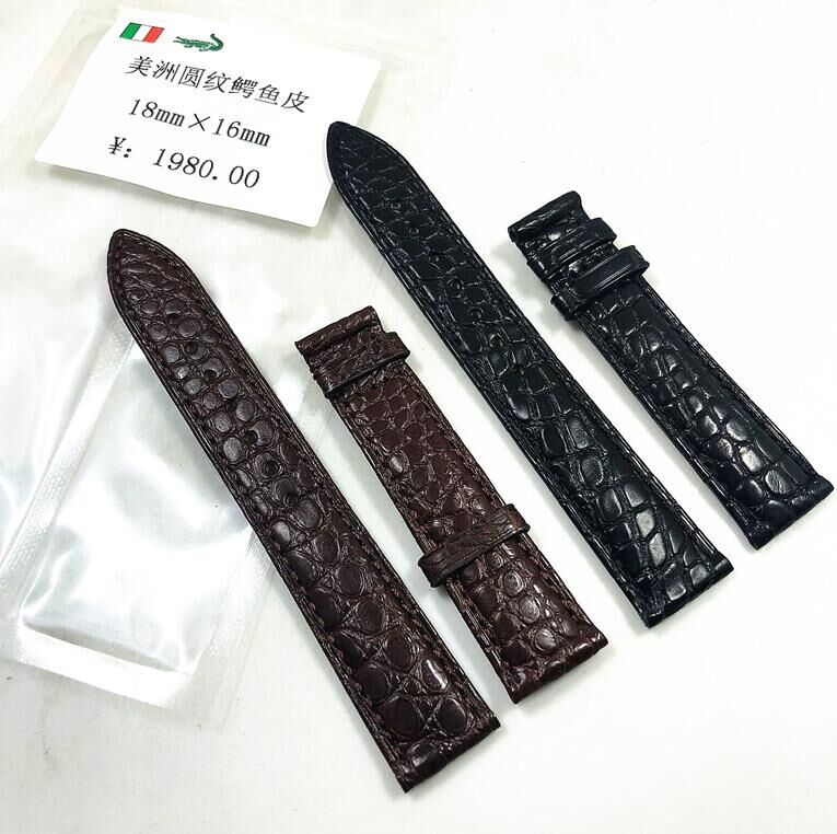 Watch with genuine leather avocado leather black original grain bracelet male brown mechanical quartz watch real leather strap