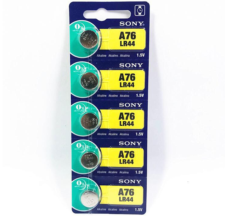 Sony A76 button batteries LR44 alkalis L1154 357A AG13 watches computer buckled electronics