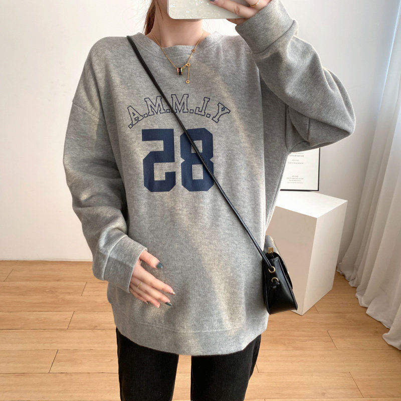 Pregnant Woman Spring Dress Blouse Fashion Loose Large Size Code Spicy Moms Laced Clothes Autumn Winter Pure Cotton Pregnant pregnant Weater Cavet jacket