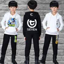 Assassin Wu Liuqi Childrens Cotton Hoodie Student Five Six Seven Same Clothes Animation Assassin Boy