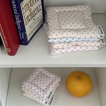 Abao-Homemade Korean style ins cute polka dot quilted coaster jewelry mat home storage mat