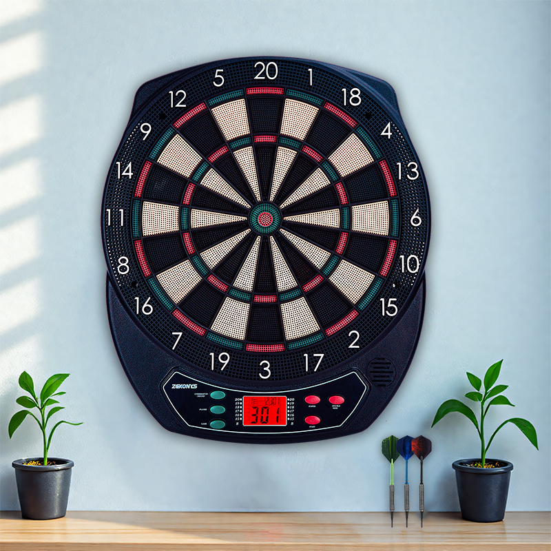 自動スコアリングダーツボード家庭用屋内エンターテイメント大人子供ソフト安全電子ダーツターゲットマシンセット