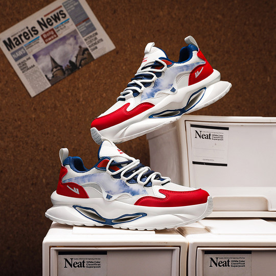 Pull Back Men's Shoes 2025 Summer New Dad Shoes Thick Soles Increased Youth Students Casual Running Sports Shoes