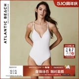 Atlanticbeach Doaked Hot Spring Holiday Crowined Swimsuit Женский окрытый живот тонкий сексуальный подтяжки горячих девочек лето