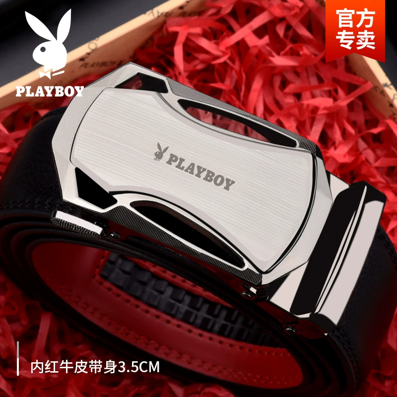 Пояс мужской высокого класса Playboy, кожаные штаны, натуральная кожа