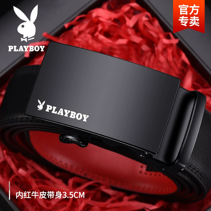 Пояс мужской высокого класса Playboy, кожаные штаны, натуральная кожа
