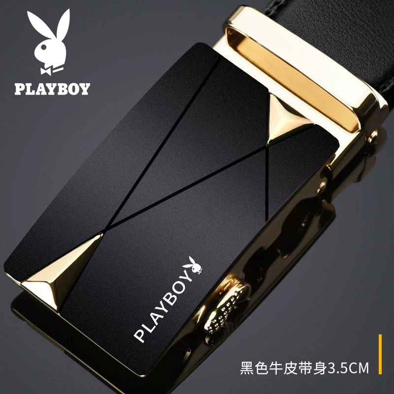 Пояс мужской высокого класса Playboy, кожаные штаны, натуральная кожа