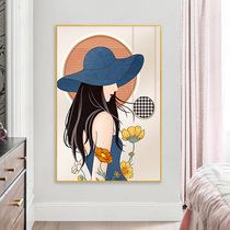 Bedroom cross stitch 2021 New thread embroidery living room simple vertical porch porch beauty figure hand embroidered