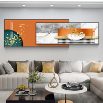 Light luxury living room decorative painting sofa background wall mural stacked painting Crystal porcelain elk abstract Nordic modern simplicity