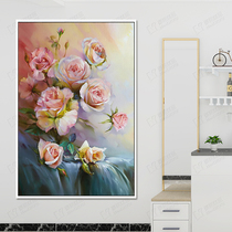 (Clearance) cross stitch 2021 New thread embroidery flower series small pieces bedroom porch vertical version living room embroidery