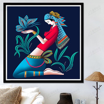 Ashima Diamond painting full diamond new bedroom simple handmade cross stitch diamond embroidered living room 2021 masonry painting