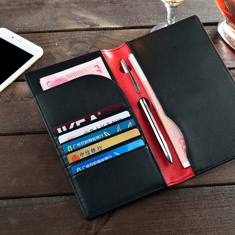 Túi đựng hộ chiếu ID gói da Người giữ hộ chiếu ví để gửi lá chắn NFC tín hiệu chống trộm bàn chải túi đeo chéo nữ da mềm