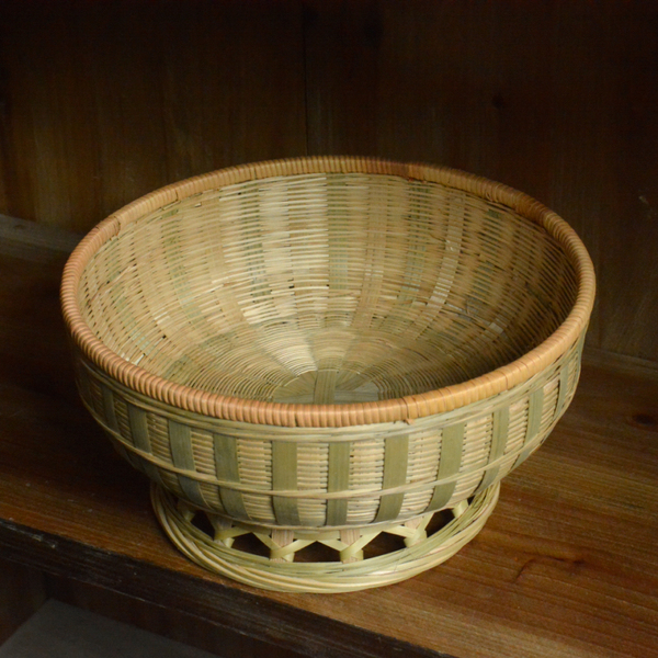 Rural Bamboo Steamed Bread Basket Hand-Woven Bamboo Basket Snack Basket For Home Pancake Bamboo Basket Fruit Basket Hussif