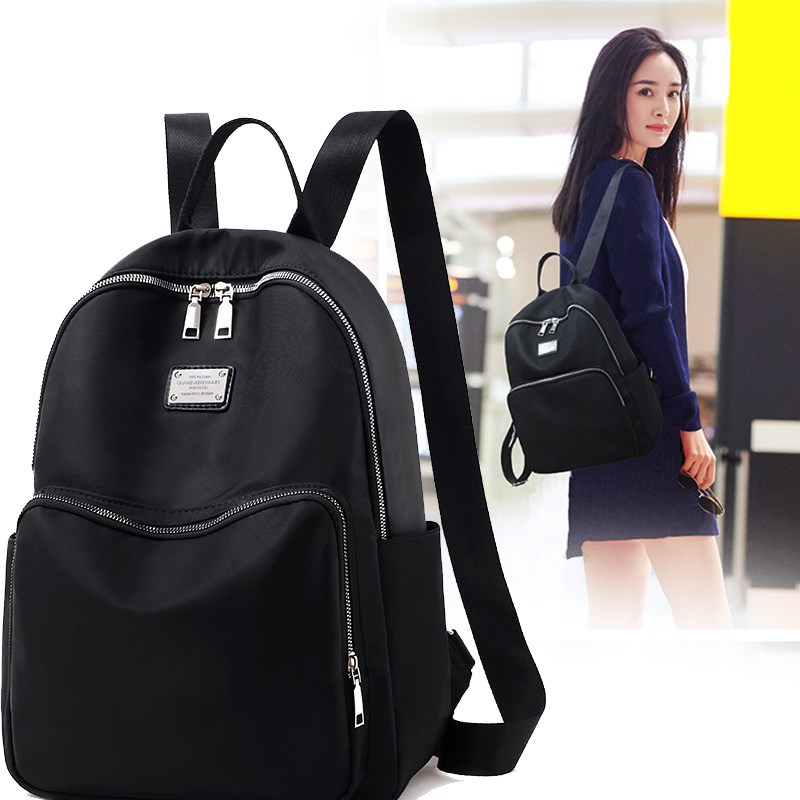 2021 new stars with the same Double Shoulder Bag Women Han Edition New Fashion Oxford Cloth Travel Bag 100 Hitch Student School Bag