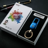 Мужской универсальный металлический брелок для ключей, простой и элегантный дизайн