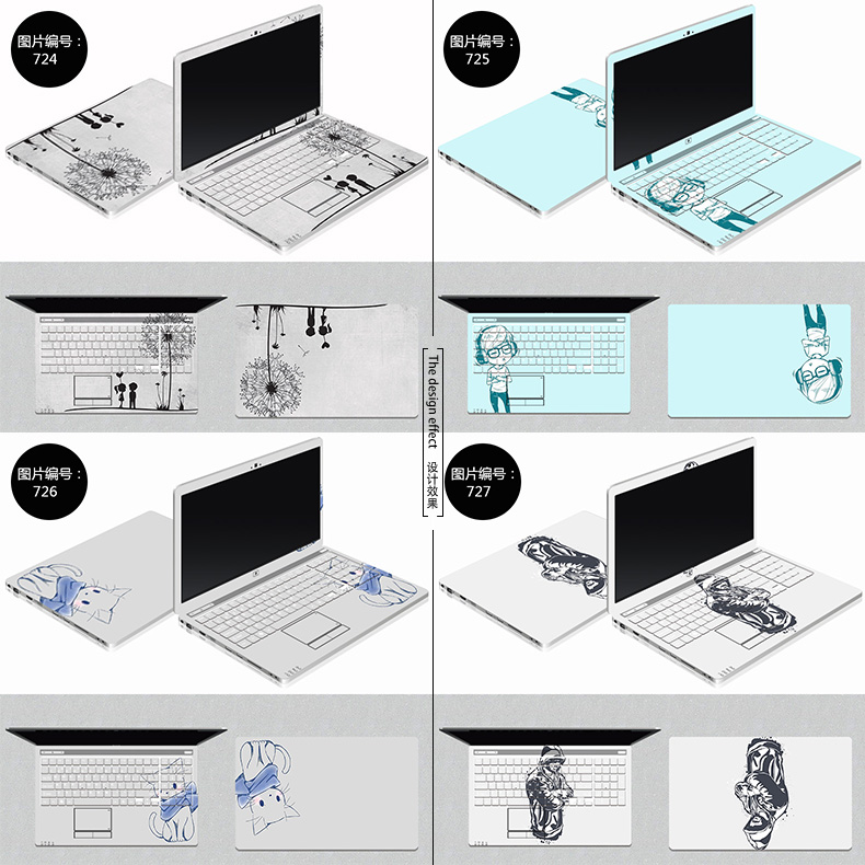 Bộ phim bảo vệ máy tính xách tay Dell trọn bộ đốt cháy 7000 Ling Yue 7460 sticker vỏ phim phụ kiện 15,6 inch