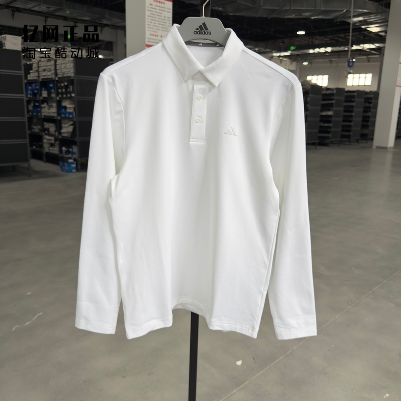 Adidas Adidas Genuine Men's Golf Sports Casual Lapel Long-Sleeved Polo Shirt Jm7115