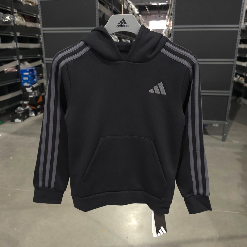 Adidas Adidas Children's Fleece-Lined Warm Sports Hoodie Pullover Sweatshirt Jz1249 Adidas Adidas Children's Fleece-Lined Warm Sports Hoodie Pullover Sweatshirt Jz1249