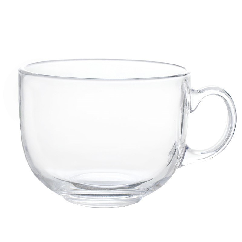 About the summer home of transparent glass more exposure to large milk cup hot breakfast milk tea cup creative glass bowl