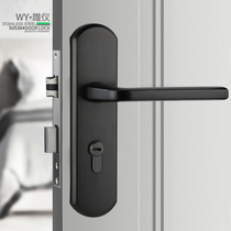 Weiyi WY304 stainless steel indoor door lock silent lock bedroom door lock gun black mortise lock L50-013