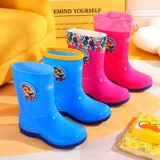 Warrior, детский дождевик, туфли для мальчиков, нескользящие сапоги, детская флисовая водонепроницаемая обувь