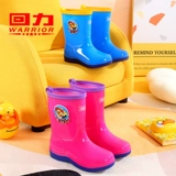 Warrior, детский дождевик, туфли для мальчиков, нескользящие сапоги, детская флисовая водонепроницаемая обувь