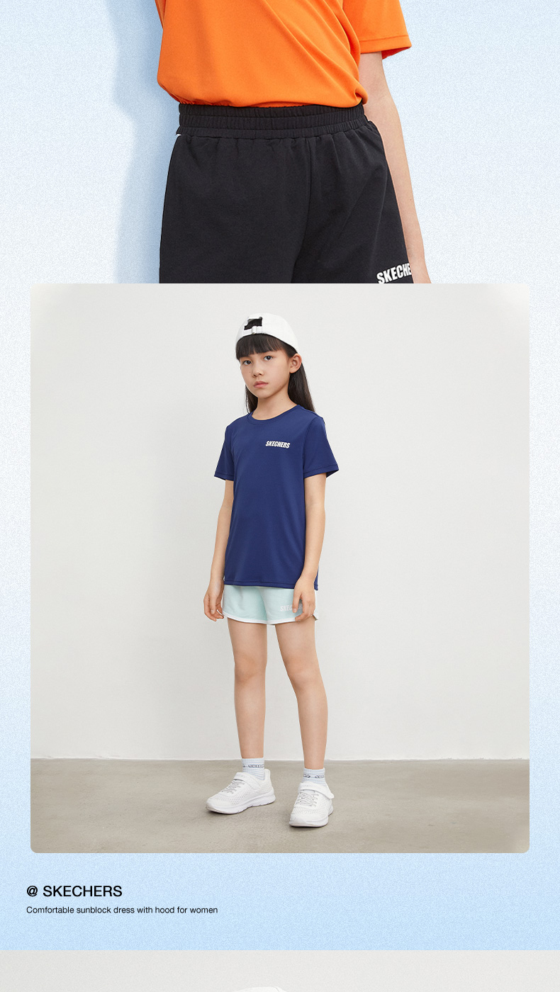 Skechers斯凯奇 儿童 速干T恤 图9