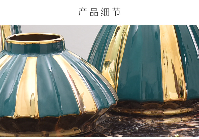 Ceramic vases, sitting room of TV ark, wine porch desktop flower arranging household furnish furnishing articles