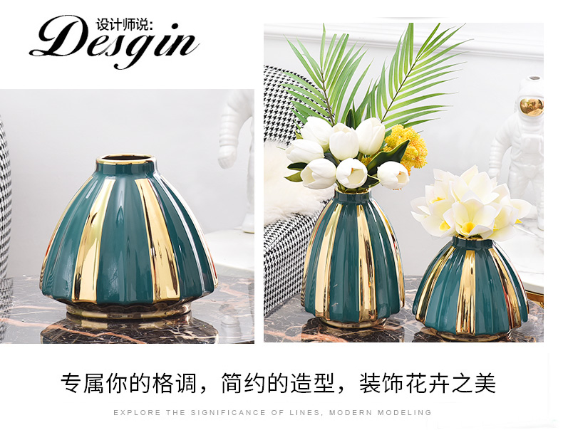 Ceramic vases, sitting room of TV ark, wine porch desktop flower arranging household furnish furnishing articles