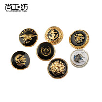 High-grade metal buttons for men and women Joker gold black round sweater suit suit coat decoration dress button