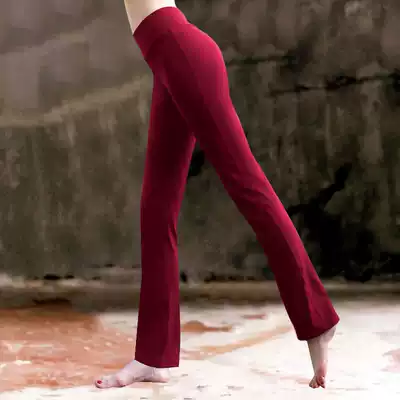 Yoga pants women's outer wear micro-laxian thin high waist hip-raising dance practice pants running thin straight summer fitness pants