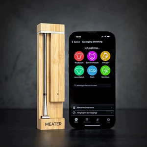 Беспроводной датчик температуры Meater 2 PLUS, интеллектуальный пищевой термометр, датчик для мониторинга на большом расстоянии, 50 метров, для барбекю и жарки, улучшенный датчик для приготовления пищи