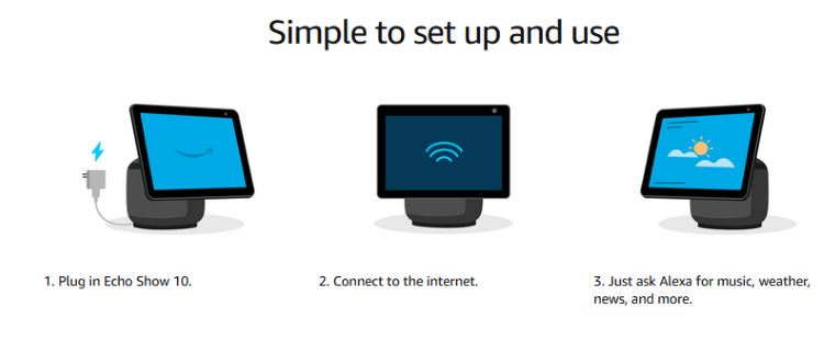 IP-камера 美国 all-new echo show 10 第三代 智能显示屏摄像头.