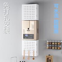 Water heater shielded decorative gas shielded hood shielded case hole plate wall hanging stove cover-free perforated pipe shelter