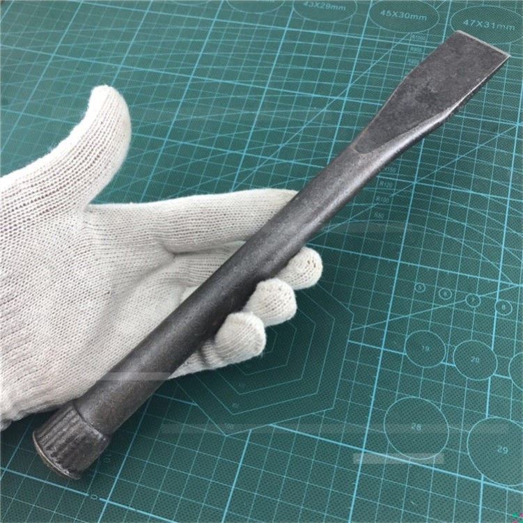 Flat shovel hammer hairpin Stone punch Flat stone Super hard chisel chisel rebar high elastic woodworking flat head