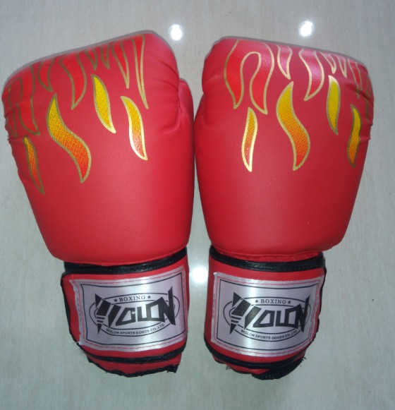 Flame cartoon boxing gloves adult boxing gloves children Sanda fighting training sandbag competition fighting gloves