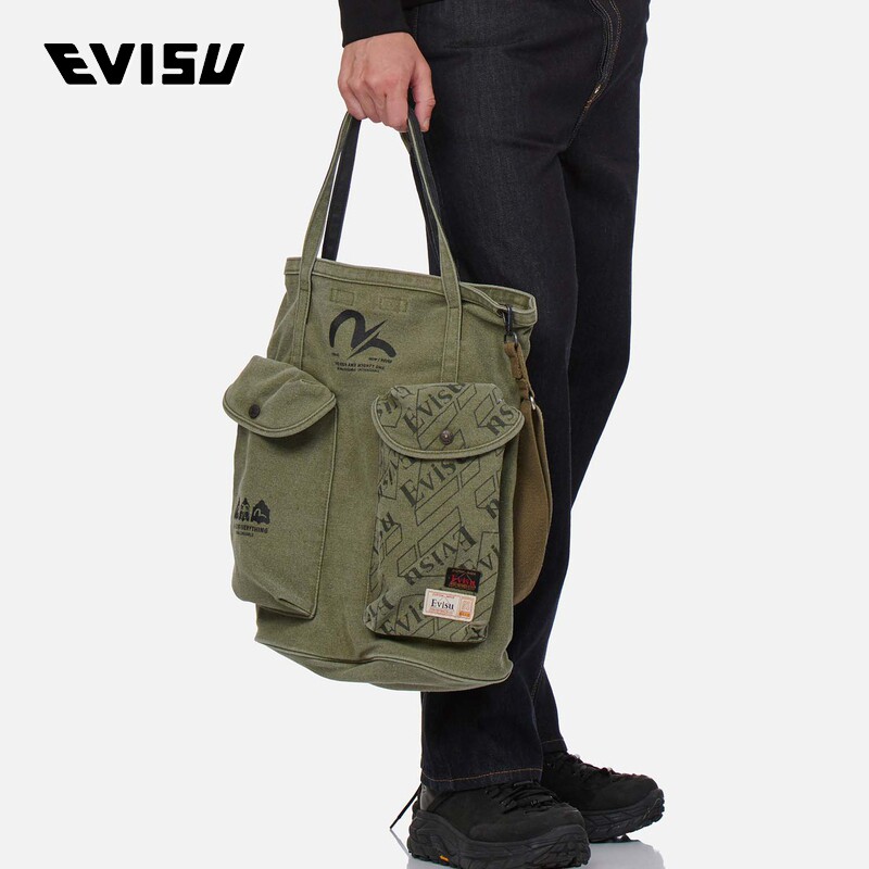 EVISU 21AW men's seagull print pocket scapebag 2EAHTU1BG803XXCT