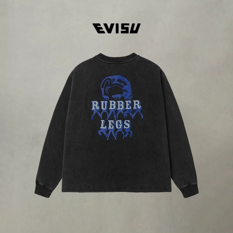 EVISU Бог fortuna мужская футболка с рисунком чайка и американский танец 2EAEJM5TL6030RXCT