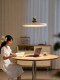 Mingyixuan Ufo Restaurant Lamp Modern Minimalist Flying Saucer Pendant Light Dining Table Home High-End Cream Style m Bean Lamp
