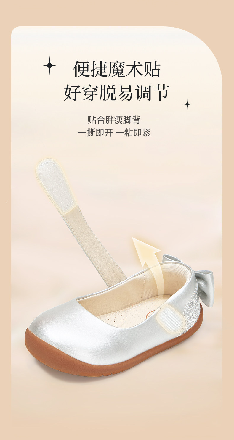 泰兰尼斯秋季童鞋公主宝宝鞋女童赤足鞋女宝宝婴儿步前鞋宝宝皮鞋 — 4