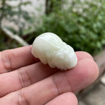 Natural Lantian Jade Pixiu Pendant for Men and Women Natural Jade Leather Pendant Terracotta Warriors and Horses Same Style with Certificate