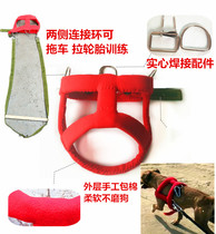 Biter dog neck collar collar chest back bits training gear Treadmill Supplies Braces drag with heavy dog drag