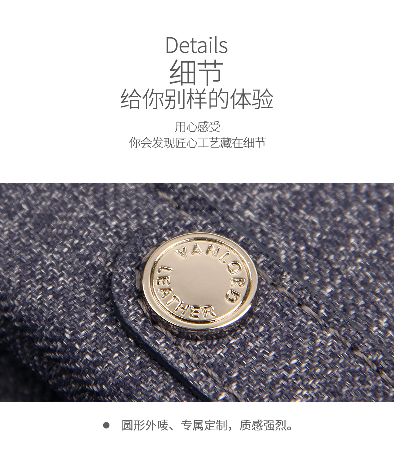 Chủ thẻ kinh doanh nam xu nhỏ ví denim thẻ gói kinh doanh gói kinh doanh gói giấy phép lái xe công suất lớn gói mini chủ thẻ nam - Chủ thẻ bóp nữ