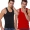 Mùa xuân và mùa hè áo vest nam thể thao thể thao Slim vest thanh niên đỏ vượt rào áo cotton bó sát áo khoác nam hàn quốc mùa đông