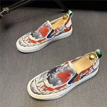 Summer mens shoes are leisure and thick lazy shoes 2023 new spiritual guy trend shoes mens plate shoes