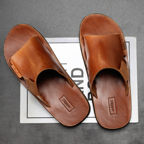 2023 New Summer Slippers Slippers Head of Coal skin Soft Soft Under Sandals Current Lazy Trap