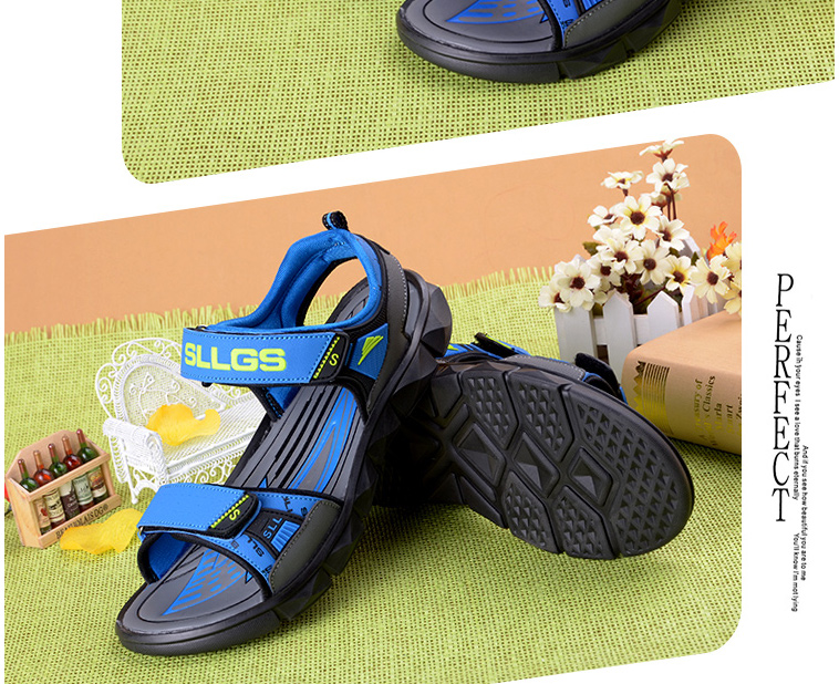 Sandales enfants en Cuir spatial orteil coutures en cuir pour été - semelle PU - Ref 1050674 Image 28