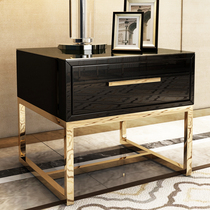 Simple modern corner few light luxury side bedside table sofa side cabinet side table coffee table Post Modern simple side corner