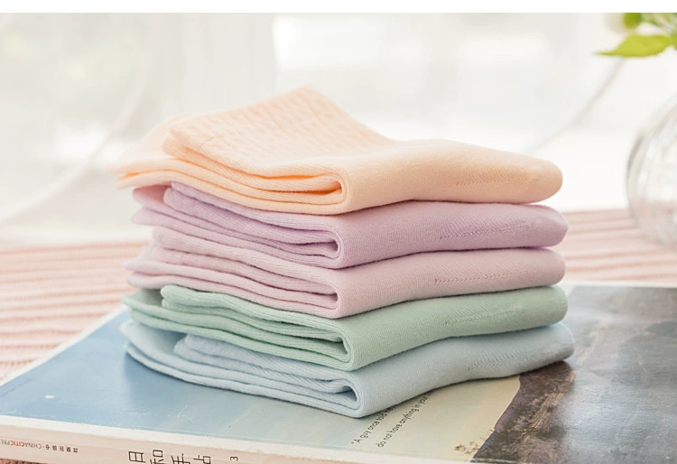 Vớ nữ trong ống 100% cotton vớ mùa thu và mùa đông dày của phụ nữ vớ màu rắn khử mùi không thể mua được bóng trong vớ cotton ống dài